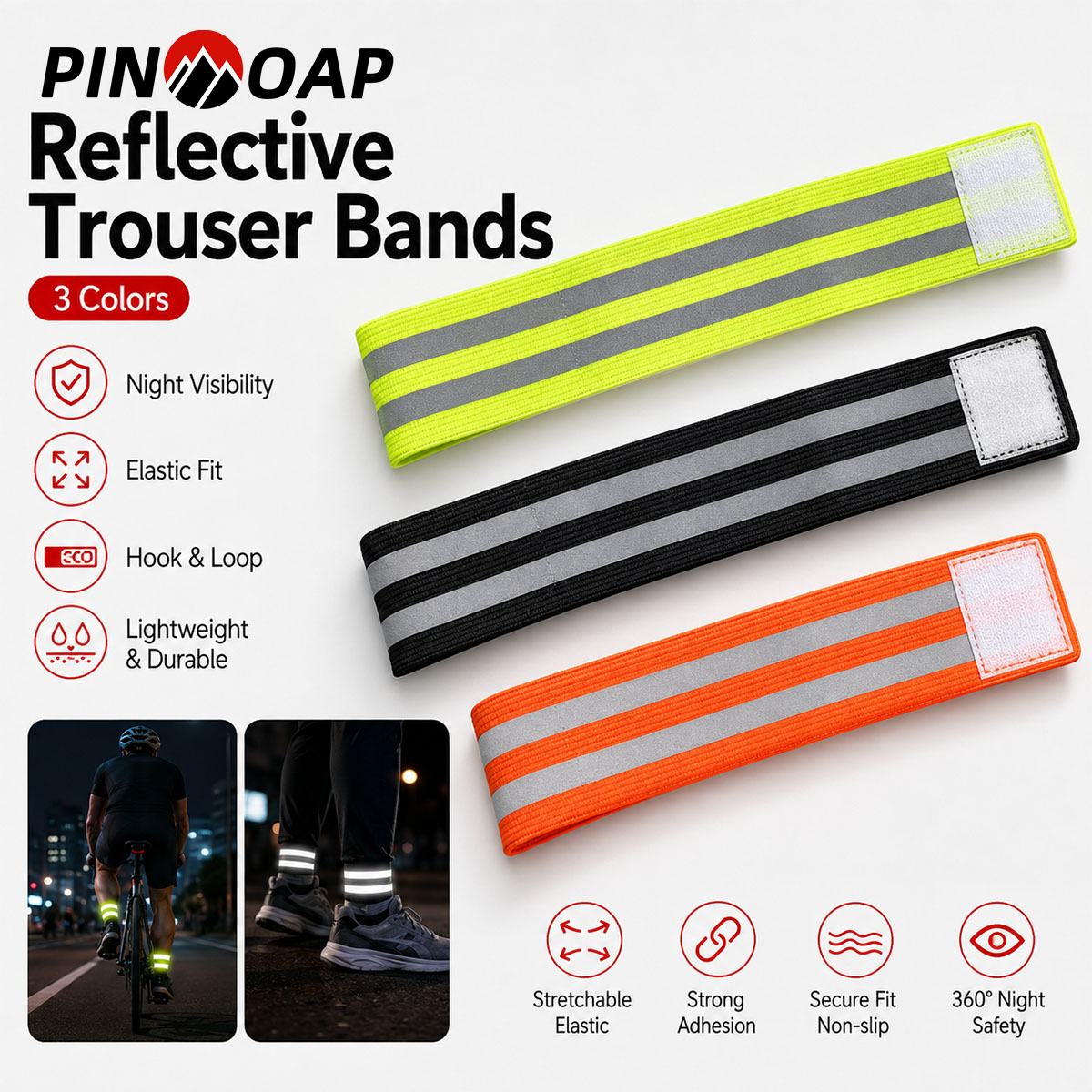 Cycling Commute Pants - PINMOAP 1/2PCS Correa para Pantalones de