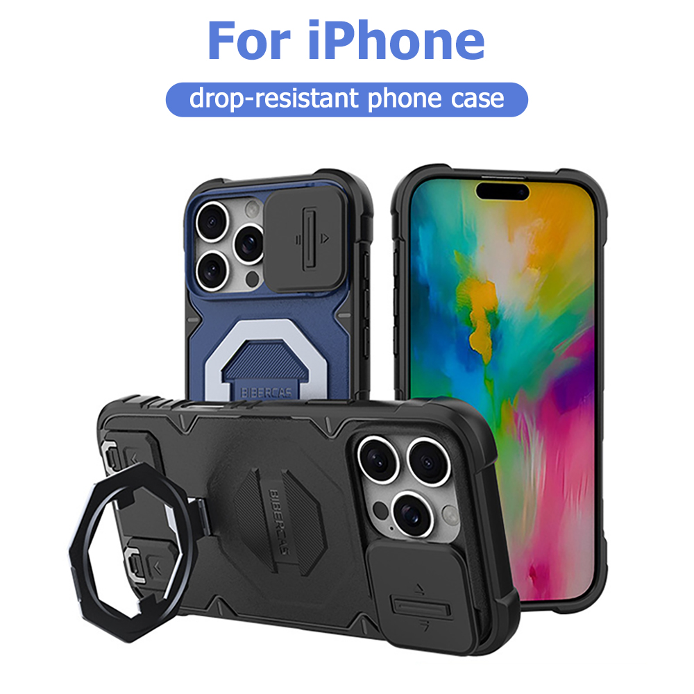 Kickstand Adjustable - Funda Magnética con Anillo y Soporte