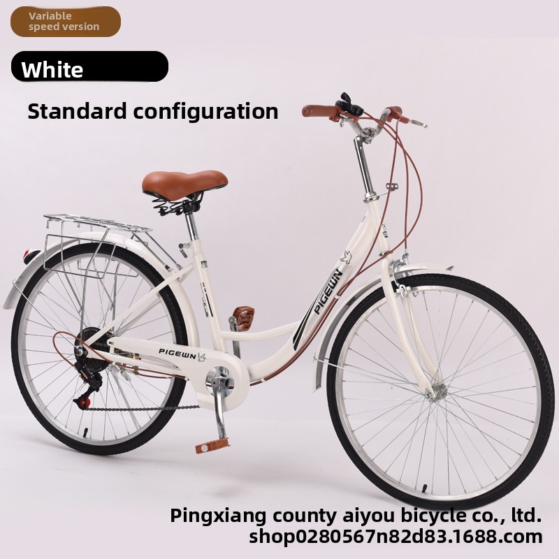 Cycling Commute Speed - Bicicleta Urbana Vintage Ligera de 24/26