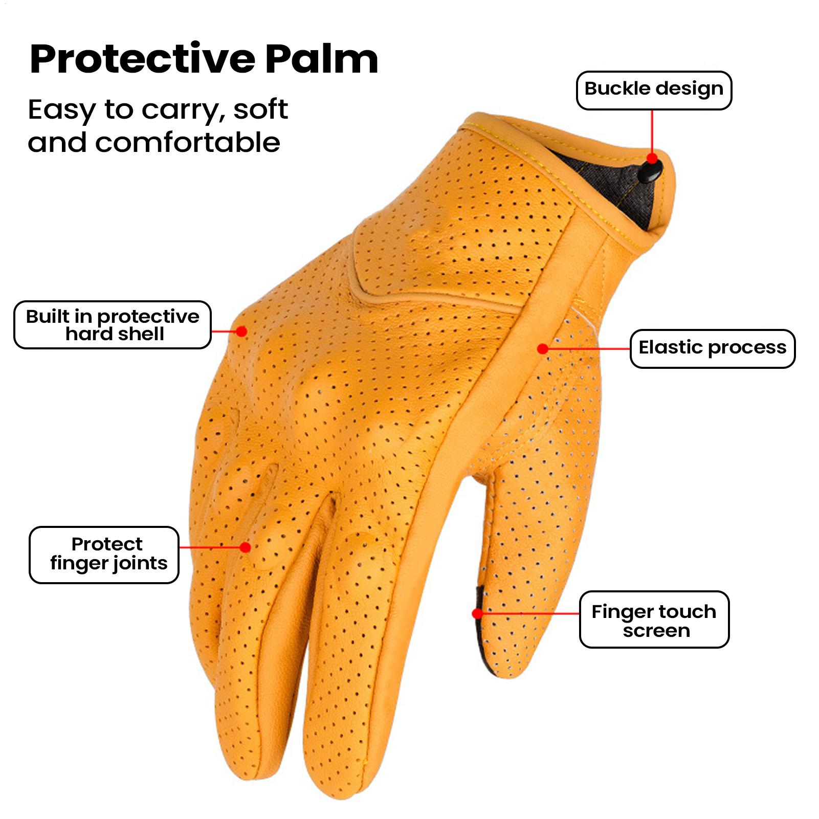 Guantes Retro para motocicleta - Cycling In City reseña y precio