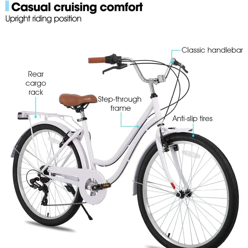 Bicicleta Cruiser de 7 Velocid - Cycling Commute Speed reseña y precio