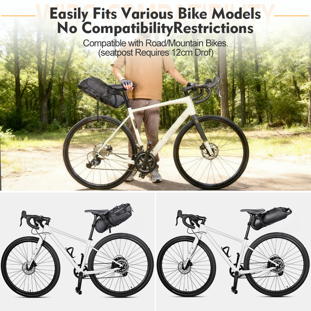 NEWBOLER-soporte para bolsa de - Panniers Waterproof Rear reseña y precio